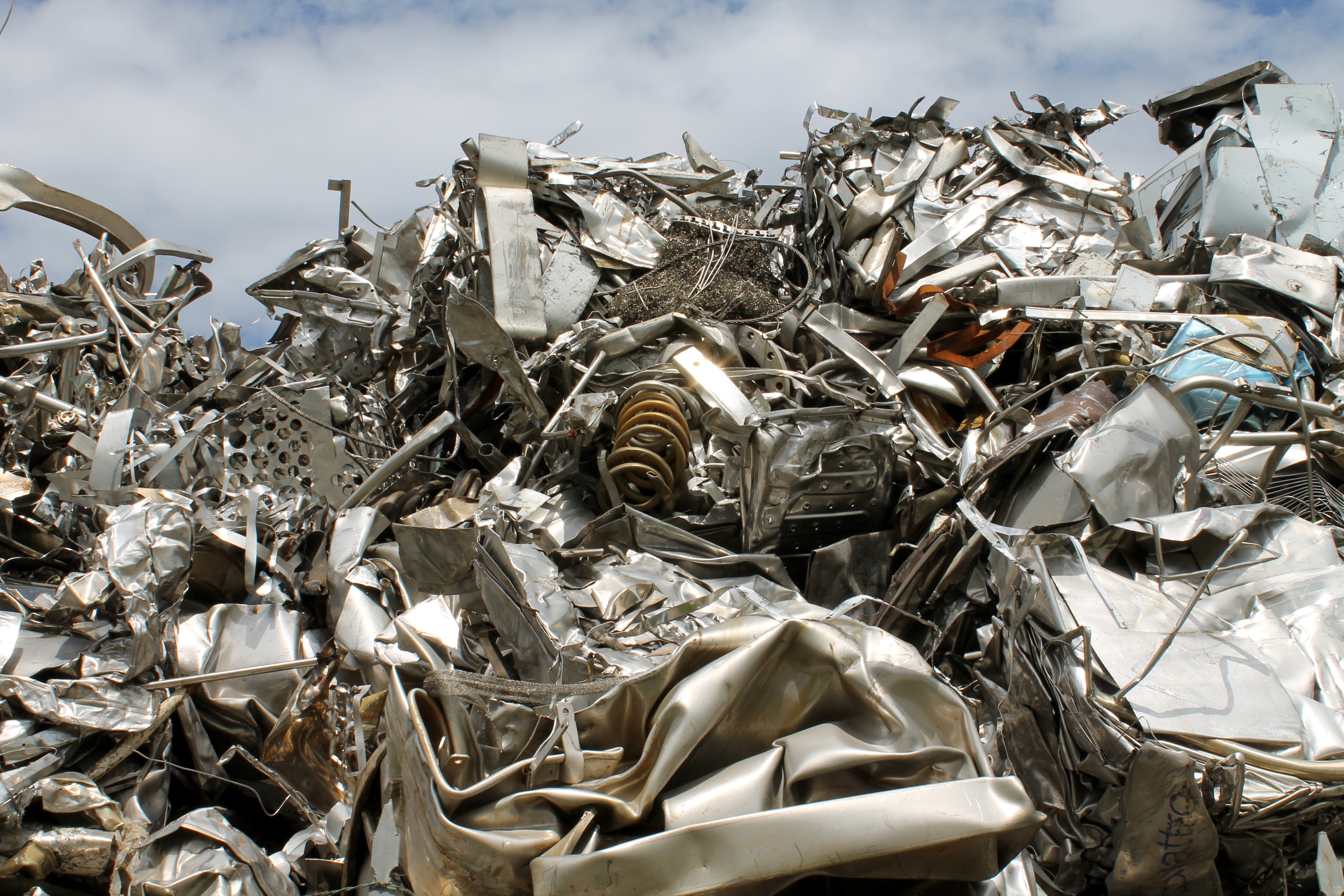 Scrap Car Metal in Pile